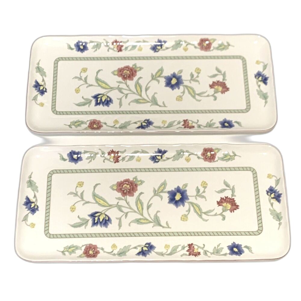 Villeroy Boch Persia Scalloped Sandwich Tray 13 3/8" Porcelain Discontinued - 2